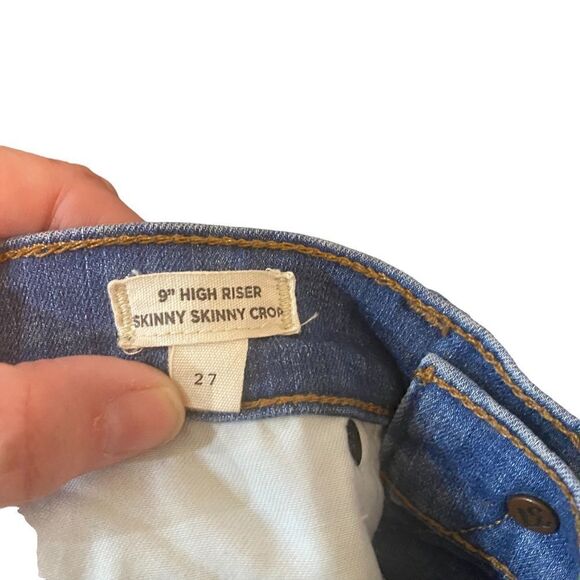 Madewell 9” high rise skinny skinny crop button fly jeans size 27 - Picture 4 of 9